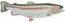 Rainbow Trout Machine Embroidery Design, Freshwater Fish Fishing Pattern 