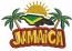 Jamaica Map and Palm Trees Machine Embroidery Design, Tropical Island Sun Lettering Digital File, Caribbean Beach Pattern 