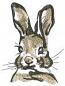 Vintage Rabbit Machine Embroidery Design, Sketch Bunny Face Patter and graphics formats  .ai .svg .psd .jpg High Quality / Instant Download