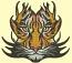 Tiger Head Machine Embroidery Design, Stylized Wild Animal Pattern  