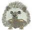 Hedgehog Machine Embroidery Design, Cute Little Forest Animal Pattern 