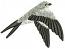 Flying Swallow Machine Embroidery Design, Graceful Bird Digital File 