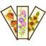 Bookmarks and Glass Cases Machine Embroidery Designs Set 