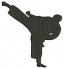 Karate Silhouette Machine Embroidery Design