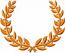 Gold Laurel Wreath Machine Embroidery Design 
