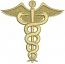Caduceus Machine Embroidery, Medical Pattern