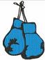 Boxing Gloves Machine Embroidery Design