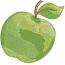 Realistic Green Apple Machine Embroidery Design