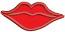 Lips Applique Machine Embroidery Design
