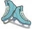Ice skates Machine Embroidery Design 