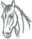 A beautiful horses muzzle machine embroidery design, instantly download  