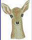 Roe deer Machine Embroidery Design tested 