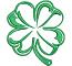 Set of Cloverleafs  Machine Embroidery Designs -  three designs, each design in two sizes 4"x4", 3"x3" 