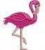 flamingo small size  Machine Embroidery Designs, instantly download 