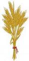 Set of three sheaf sheaf of wheat Machine Embroidery Designs  