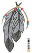 Feathers  machine embroidery Design 