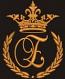 Crown, laurel wreath and the monogram letter "E" - Machine embroidery design,   design tested.  