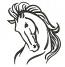 Horse Machine Embroidery Design  