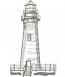 Lighthouse machine embroidery design, instantly download 