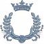 Crown and frame / Monogram frame embroidery design 