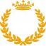 Royal Crown and laurel wreath  SVG. dxf, PNG. EPS. jpg big size 300 dpi 