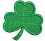 Lucky irish clover patch Machine Embroidery Designs, instantly download 