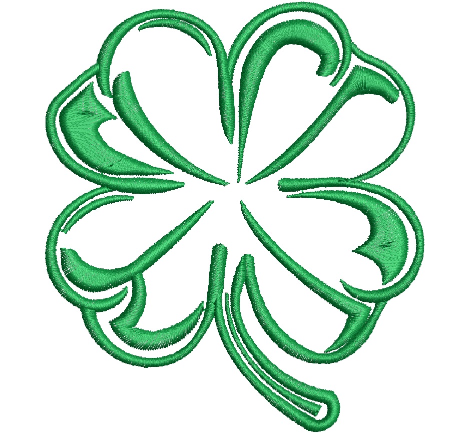 Set of Cloverleafs  Machine Embroidery Designs -  three designs, each design in two sizes 4"x4", 3"x3" 