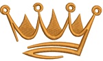 Regal Crown Embroidery Design