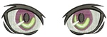 Eyes Anime for Toys, Left and Right Pair Machine Embroidery Design