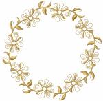 Floral Rustic Frame | Floral Frame for Monogram Machine Embroidery