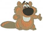 Beaver machine embroidery design 