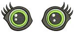 Pair Left and Right Eyes for Soft Toys Machine Embroidery Designs 