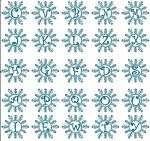 Snowflake Font Monogram Alphabet Machine Embroidery Design 