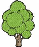 Tree machine embroidery design, instantly download 
