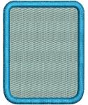 Rounded Rectangle (patch) -  Machine Embroidery Design, instantly download 