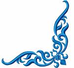 Corner pattern Machine embroidery design - instantly download 20052025
