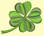 Four-Leaf Clover Machine Embroidery Design