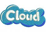 Cloud Machine Embroidery design  