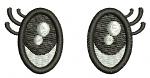 Toy Eyes Anime for Toys Left and Right Pair Machine Embroidery Design 