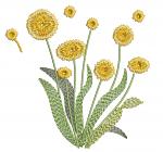 Blowball Dandelion Machine Embroidery Design  
