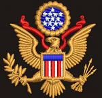 American Eagle Great Seal Machine Embroidery Design 