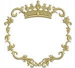 Wreath and Crown Machine Embroidery Design 