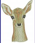 Roe deer Machine Embroidery Design tested 