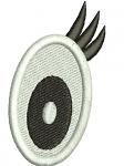 Minnie Mouse Eye Eyes for Plush Toy Machine Embroidery Designs 