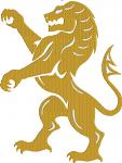 Vintage Royal Lion Machine Embroidery Design
