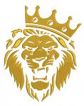 Grinning Lion in the Crown embroidery design, instant download26062025