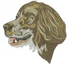 English Springer Spaniel head machine embroidery design  