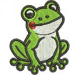 Frog  Embroidery Machine Embroidery Design, Instant Download 