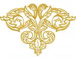 Scroll Corner machine embroidery design – instantly download 