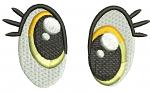 Cartoon toy eyes (soft plush doll) pair, separately, left and right  Machine Embroidery Designs, instantly download